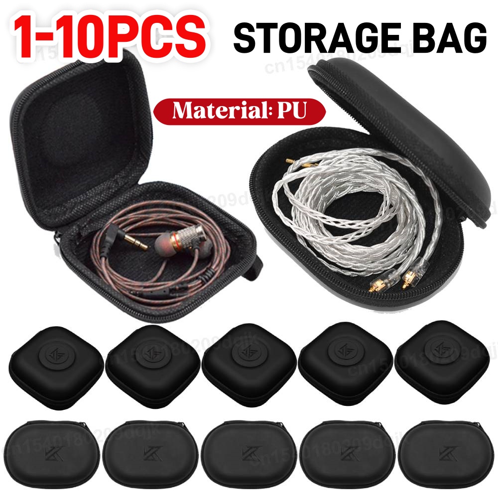 Travel Accessories Organizer Bag - 1-10 قطعة KZ سماعات حافظة بولي