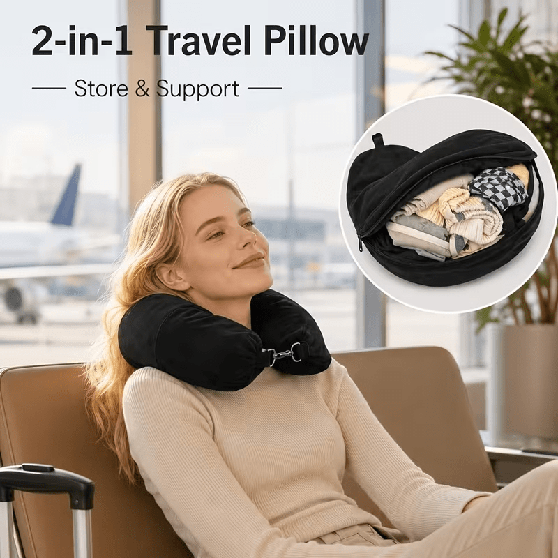 Travel Accessories Long Flight - مجموعة واحدة من أغطية الوسائد على